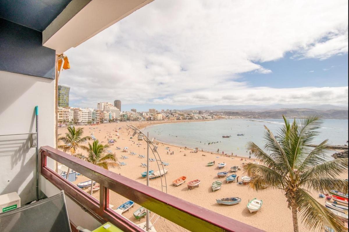 En Primera Linea De La Playa De Las Canteras Vista Al Mar Las Palmas de Gran Canaria Eksteriør billede