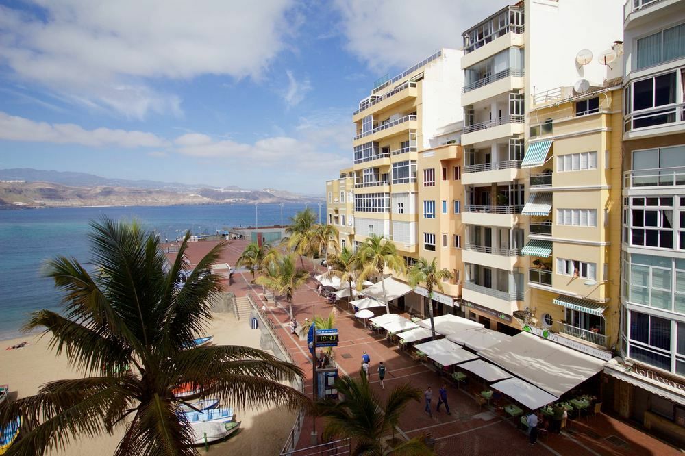 En Primera Linea De La Playa De Las Canteras Vista Al Mar Las Palmas de Gran Canaria Eksteriør billede